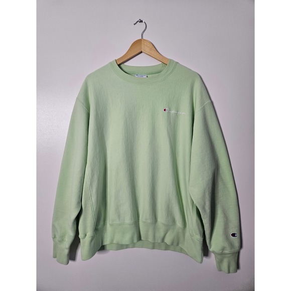 Champion Other - Vintage Champion Reverse Weave XL Soft Lime Green Mint Pistachio Blank 90s
